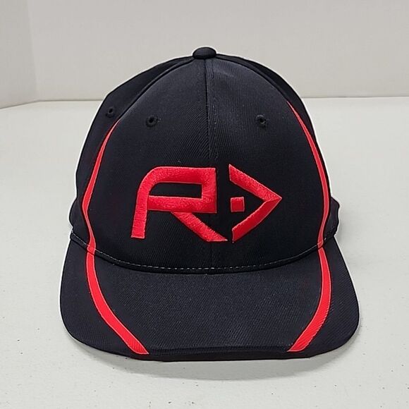 Rahfish Flexfit Black Red Hat The Authentic T-Shirt Company XL/XXL - Picture 11 of 12